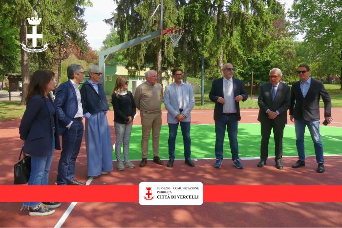 Inaugurati i lavori al parco Camana di Vercelli