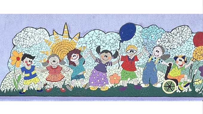 mosaico arona donne in arte