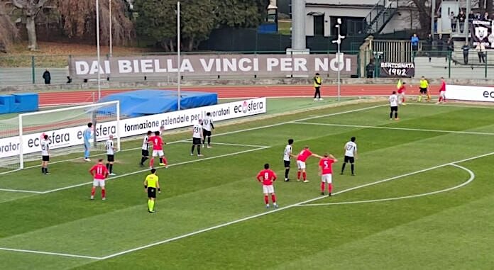 Biellese raggiunta in pieno recupero sul campo del Club Milano