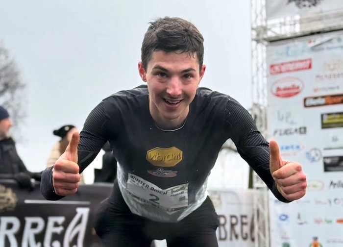 Riccardo Montani arrivo Winter Brich Trail 1