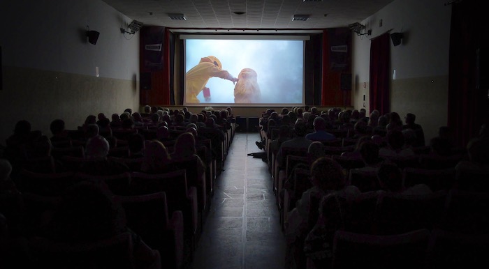 Proiezione del corto Ronzio di Nicolò Donatini durante Malescorto 20251